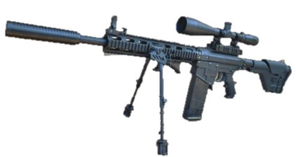 Valken m17 A2 sniper paintball gun