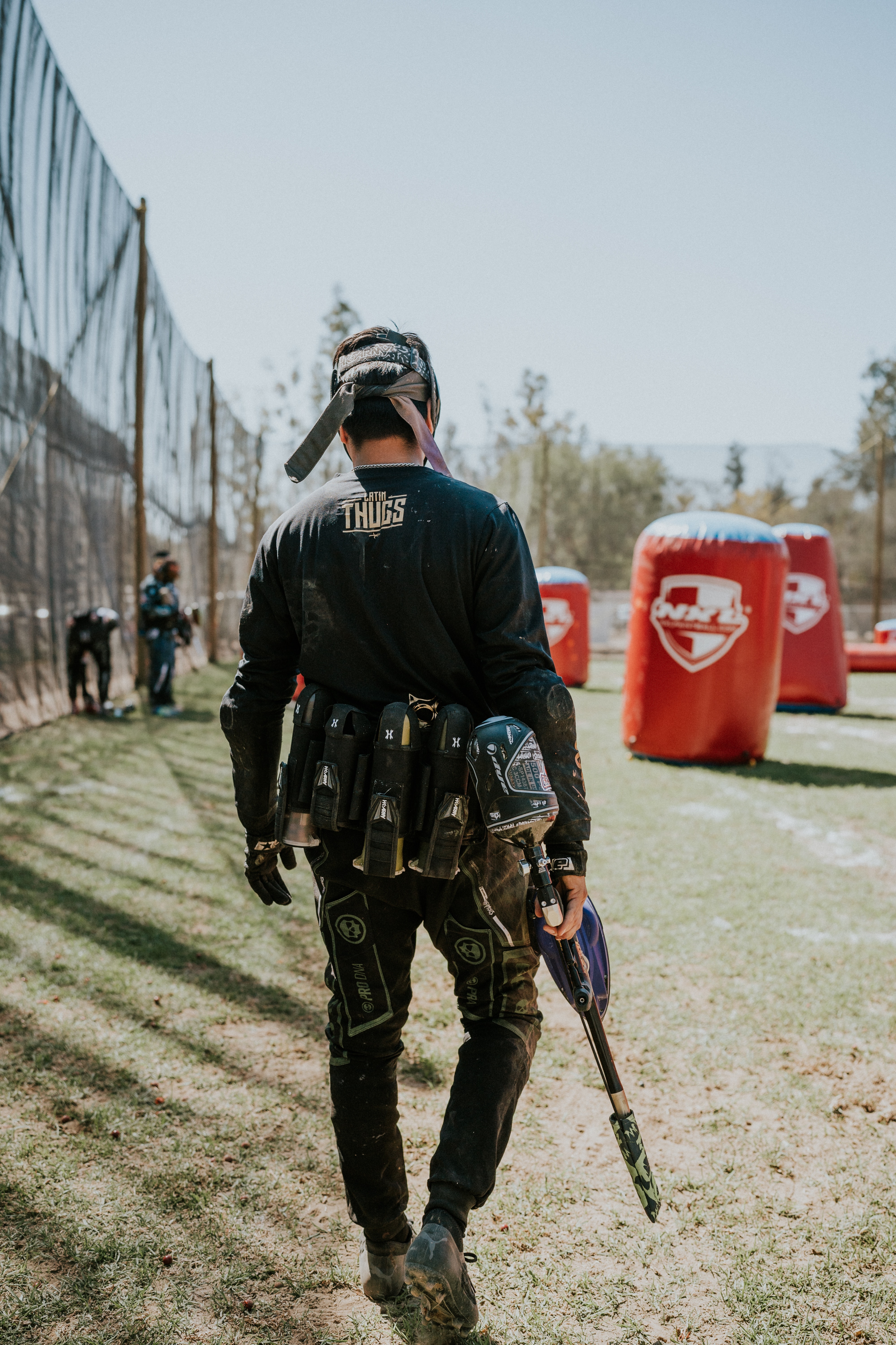 paintball player walking what to wear for paintball