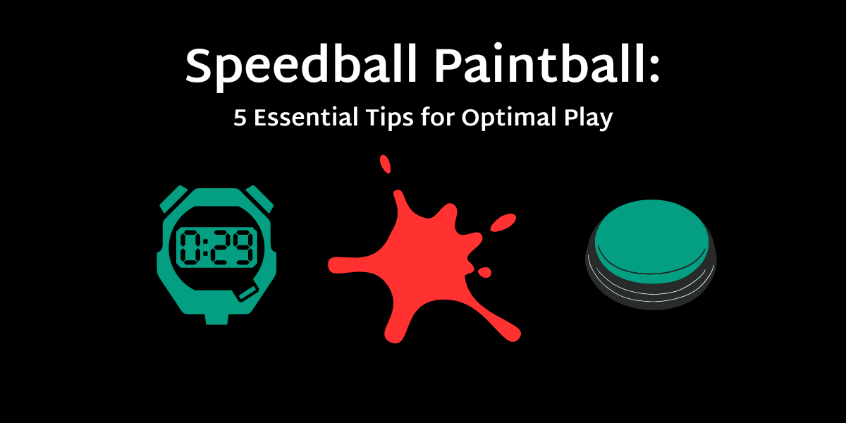 Speedball paintball with stopwatch and buzzer